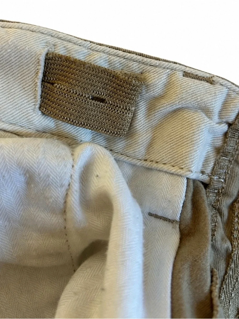 Gap Kids Khaki Chino Pants 10 Slim Adjustable Waist Uniform Excellent Condition
